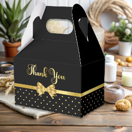 Caja Para Regalos Elegante fiesta de cumpleaños de sorpresa en negro