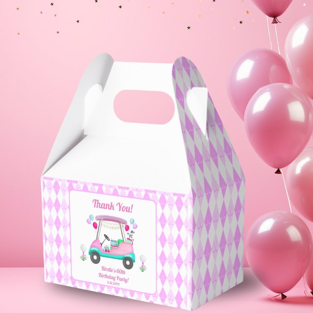 Caja Para Regalos Elegante Fiesta de golf femenina Cart Cumpleaños (Subido por el creador)