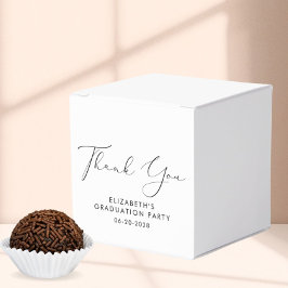 Caja Para Regalos Elegante fiesta de graduación de guiones gracias