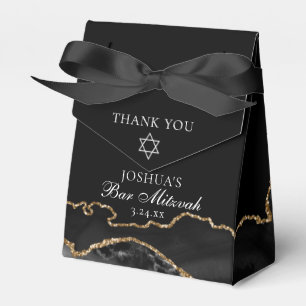 Caja Para Regalos Elegante Fiesta Mitzvah Black Gold Bar
