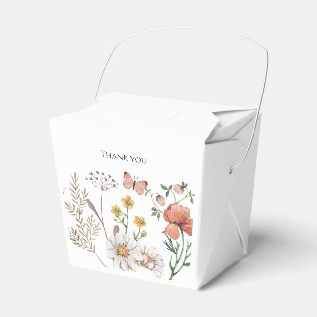 Caja Para Regalos Elegante Flor Silvestre  (Front Side)