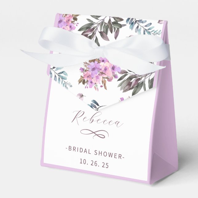 Caja Para Regalos Elegante Floral Bridal Shower (Front Side)