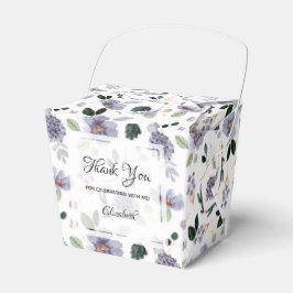 Caja Para Regalos Elegante Floral Púrpura Acuarela