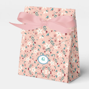 Caja Para Regalos Elegante floral rosa