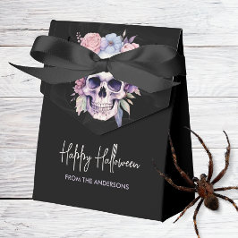 Caja Para Regalos Elegante floral y calavera gótico halloween person