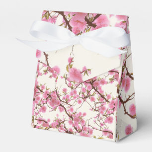 Caja Para Regalos Elegante Flores de cerezo rosa suave