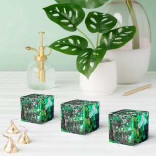 Caja Para Regalos Elegante glamour glamour greens grays secuencia de