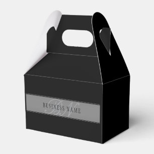 Caja Para Regalos Elegante guión editable nombre del negocio/Otro te