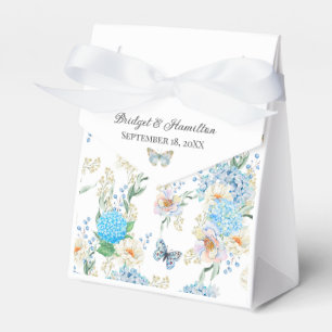 Caja Para Regalos Elegante Hydrangea Azul