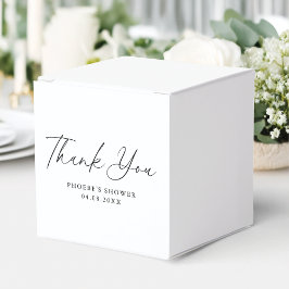 Caja Para Regalos Elegante Invitación de Cumpleaños de Boda con Letr