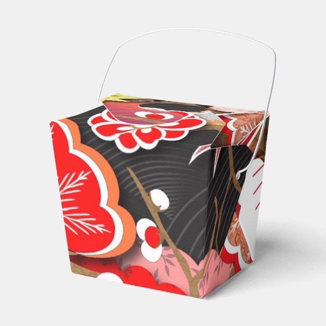 Caja Para Regalos Elegante Kimono otoñal japonés (Front Side)