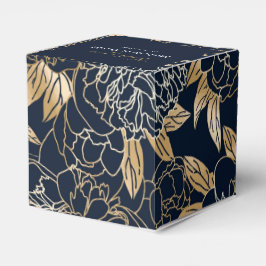 Caja Para Regalos Elegante Lujo Dorado Florals Boda Favor Box