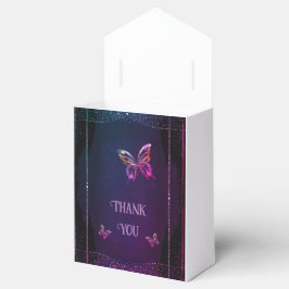 Caja Para Regalos Elegante malva y Boda de oro