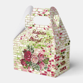 Caja Para Regalos Elegante matrimonio campestre de Rosas rojos de Bo