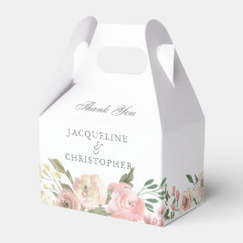 Caja Para Regalos Elegante matrimonio de primavera floral de peones 