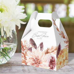 Caja Para Regalos Elegante Moda Boho acuarela Floral Bridal Shower