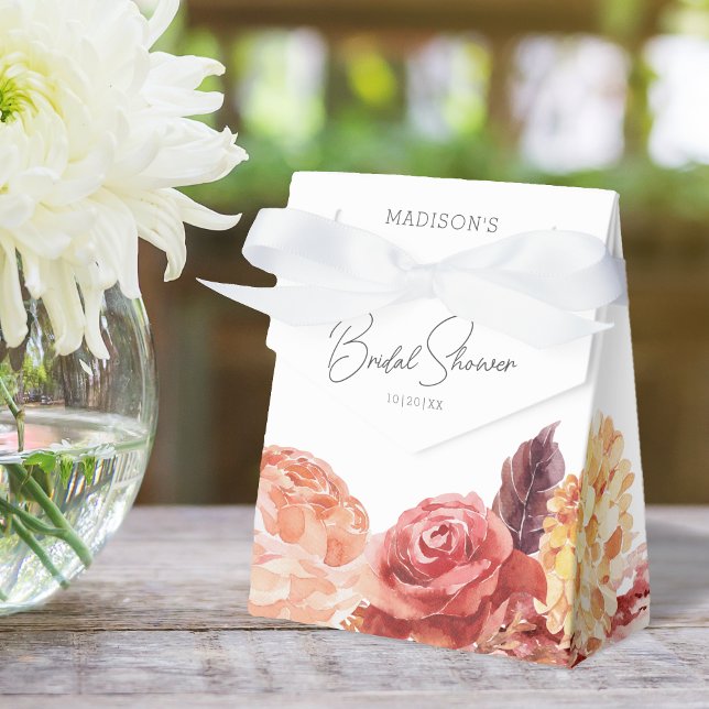 Caja Para Regalos Elegante Moda Boho acuarela Floral Bridal Shower (Subido por el creador)