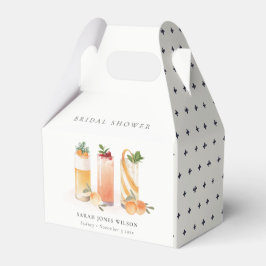 Caja Para Regalos Elegante Naranja de cócteles de fruta dulce ducha 
