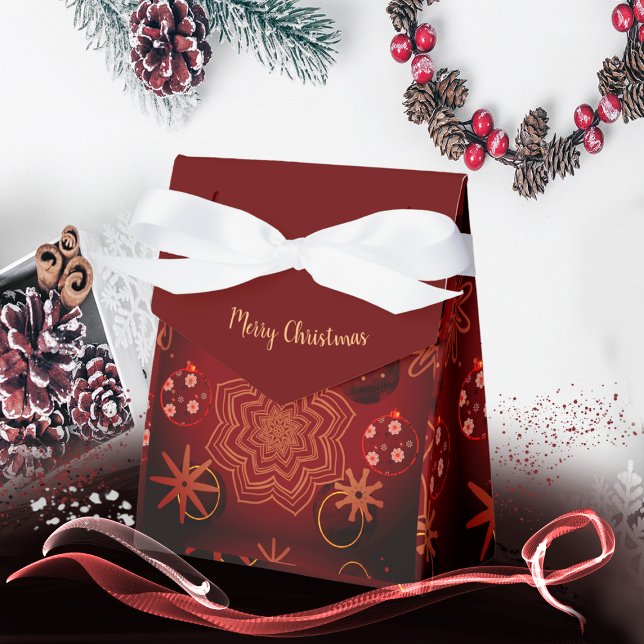 Caja Para Regalos Elegante navidad de los ferris rojos (red box)
