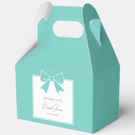 Caja Para Regalos Elegante Novia y compañía. Verde azulada ducha de 
