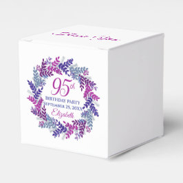 Caja Para Regalos Elegante partido de cumpleaños 95ª corona rosa mor