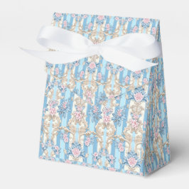 Caja Para Regalos Elegante patrón barroco azul claro