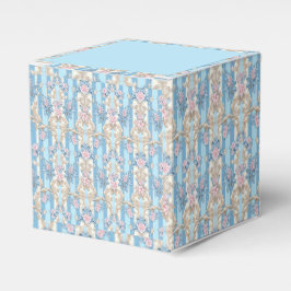 Caja Para Regalos Elegante patrón barroco azul claro