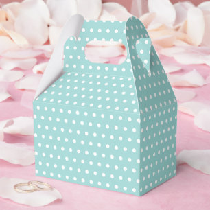 Caja Para Regalos Elegante Patrón de puntos en Verde Menta Claro Aqu
