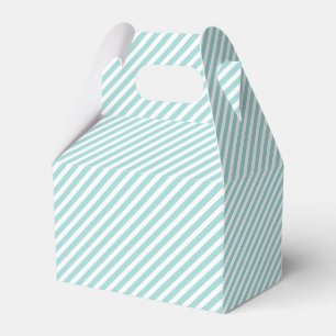 Caja Para Regalos Elegante patrón de rayas Verde azuladas de la luz