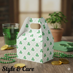 Caja Para Regalos Elegante patrón de trébol Gable 4.5x2.75x5.5