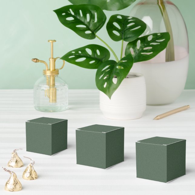 Caja Para Regalos Elegante patrón verde lujoso clásico para fiestas  (Múltiple)