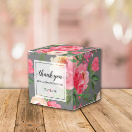 Caja Para Regalos Elegante Peonies Floral