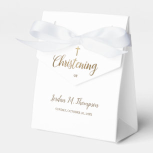 Caja Para Regalos Elegante Personalizado cruzado de oro blanco puro