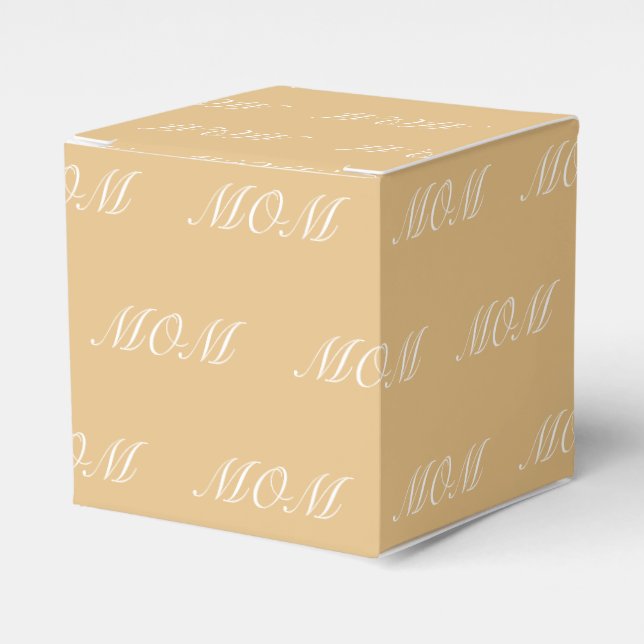 Caja Para Regalos Elegante personalizado de camello nombre guión mon (Costado Anverso)
