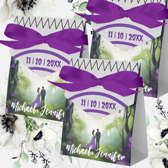 Caja Para Regalos Elegante Personalizado Floral de bodas personaliza (Subido por el creador)