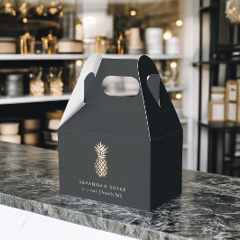 Caja Para Regalos Elegante piña de cobre | Boutique personalizado