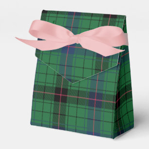 Caja Para Regalos Elegante Plaid Verde Tartán de Davidson