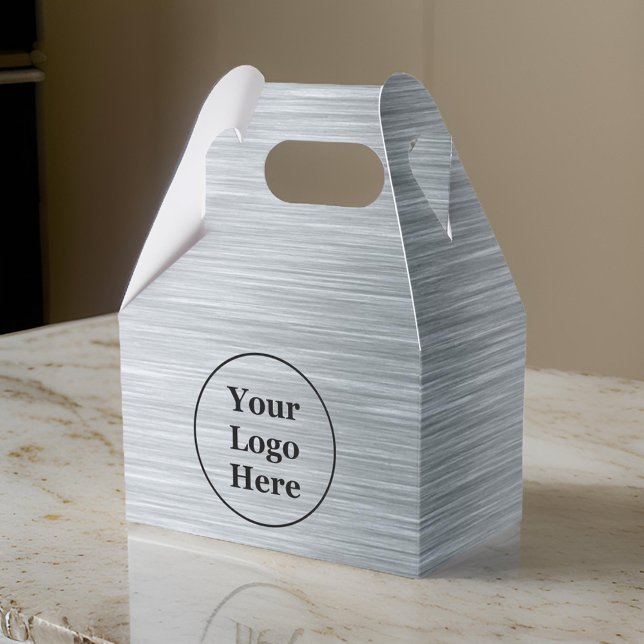 Caja Para Regalos Elegante plata metálica (Subido por el creador)