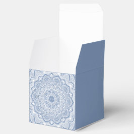 Caja Para Regalos Elegante polvoriento azul encaje mandala clásico