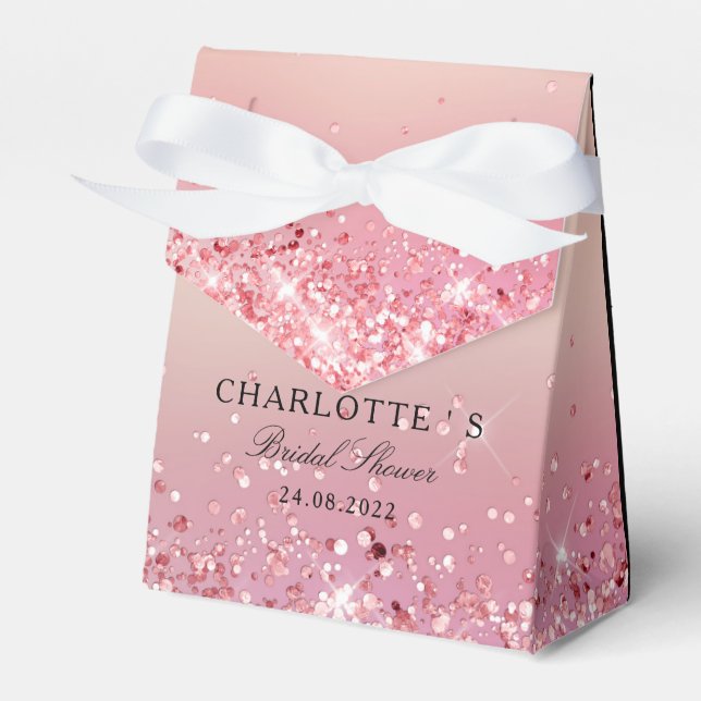 Caja Para Regalos Elegante Purpurina moderno ducha de novia Geschenk (Front Side)