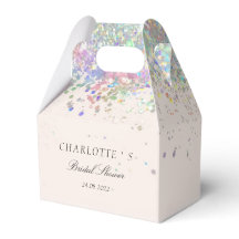 Elegante Purpurina moderno ducha de novia Geschenk