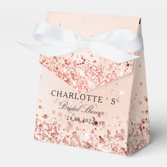 Caja Para Regalos Elegante Purpurina moderno ducha de novia Geschenk (Front Side)
