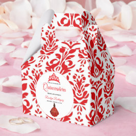 Caja Para Regalos Elegante Red Royal Quinceañera