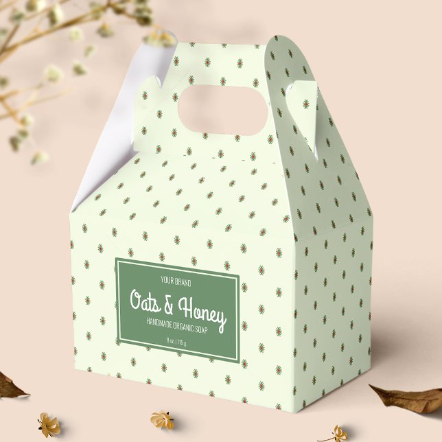 Caja Para Regalos Elegante Retro Green Soap Bar Box Empaquetado (Subido por el creador)