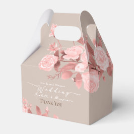 Caja Para Regalos Elegante Rosa de Moda Boda