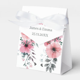 Caja Para Regalos Elegante Rosa Flower Custom Wedding