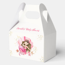 Elegante rosa Mermaid Ocean Starfish Baby Shower