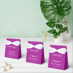 Caja Para Regalos Elegante Rosa Oscuro 80 y asombrosa fiesta de cump