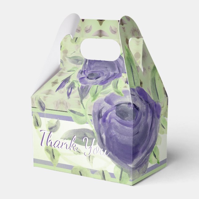 Caja Para Regalos Elegante Rosa púrpura (Front Side)