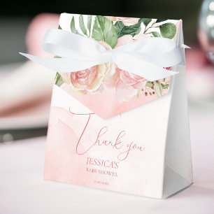 Caja Para Regalos Elegante rosa rosa rosa rubí es una ducha de bebé